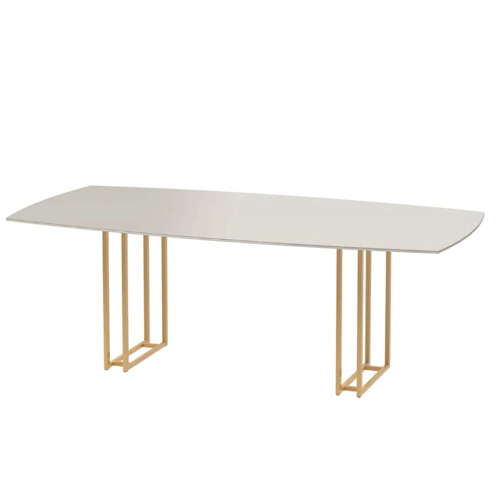 Mesa-de-jantar-Line-220m-Off-White-Dourado