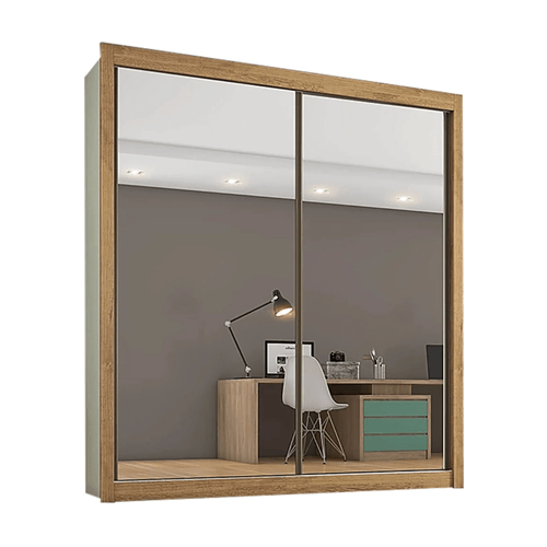 Guarda-Roupa-Zurique-170m-2-Portas-com-Espelho-AmendoaOff-White-principal